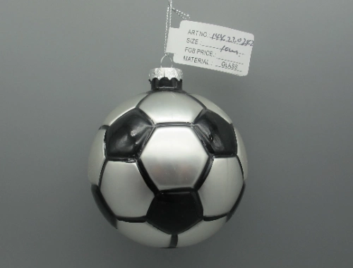 2023 New Design Sport Shapes Glass Balls for Tree Decoration