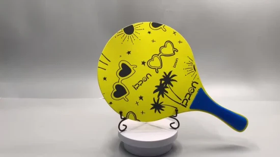 Custom MDF тополь пляжная ракетка для занятий спортом на открытом воздухе для родителей